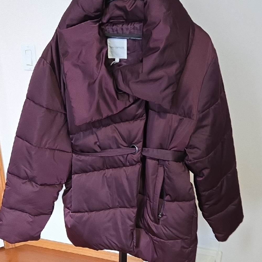 Avec Les Filles Deep Purple Puffer Jacket